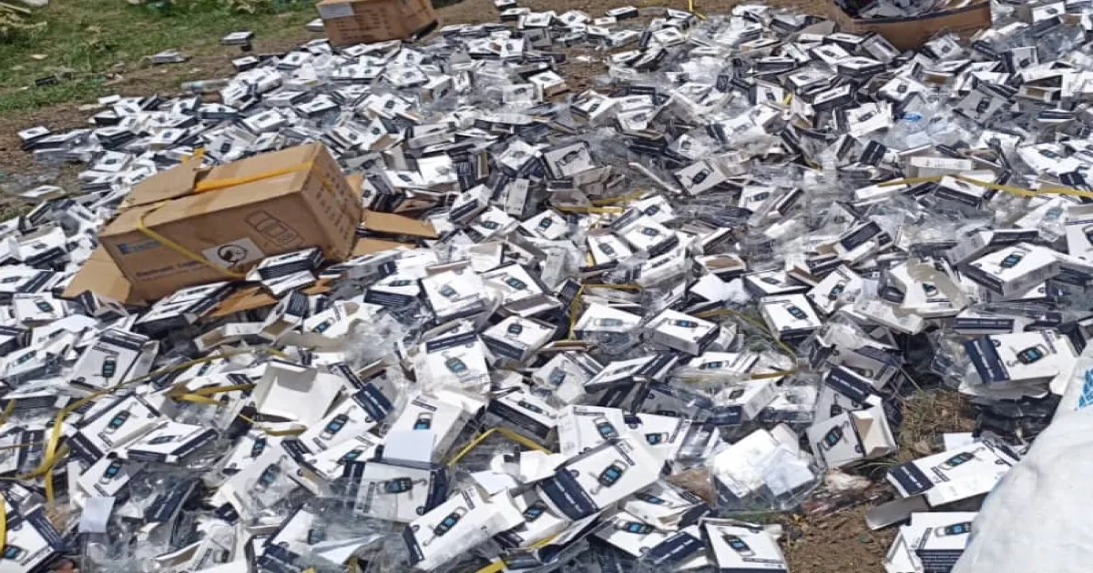 إتلاف كمية من الميازين الزنبركية المخالفة